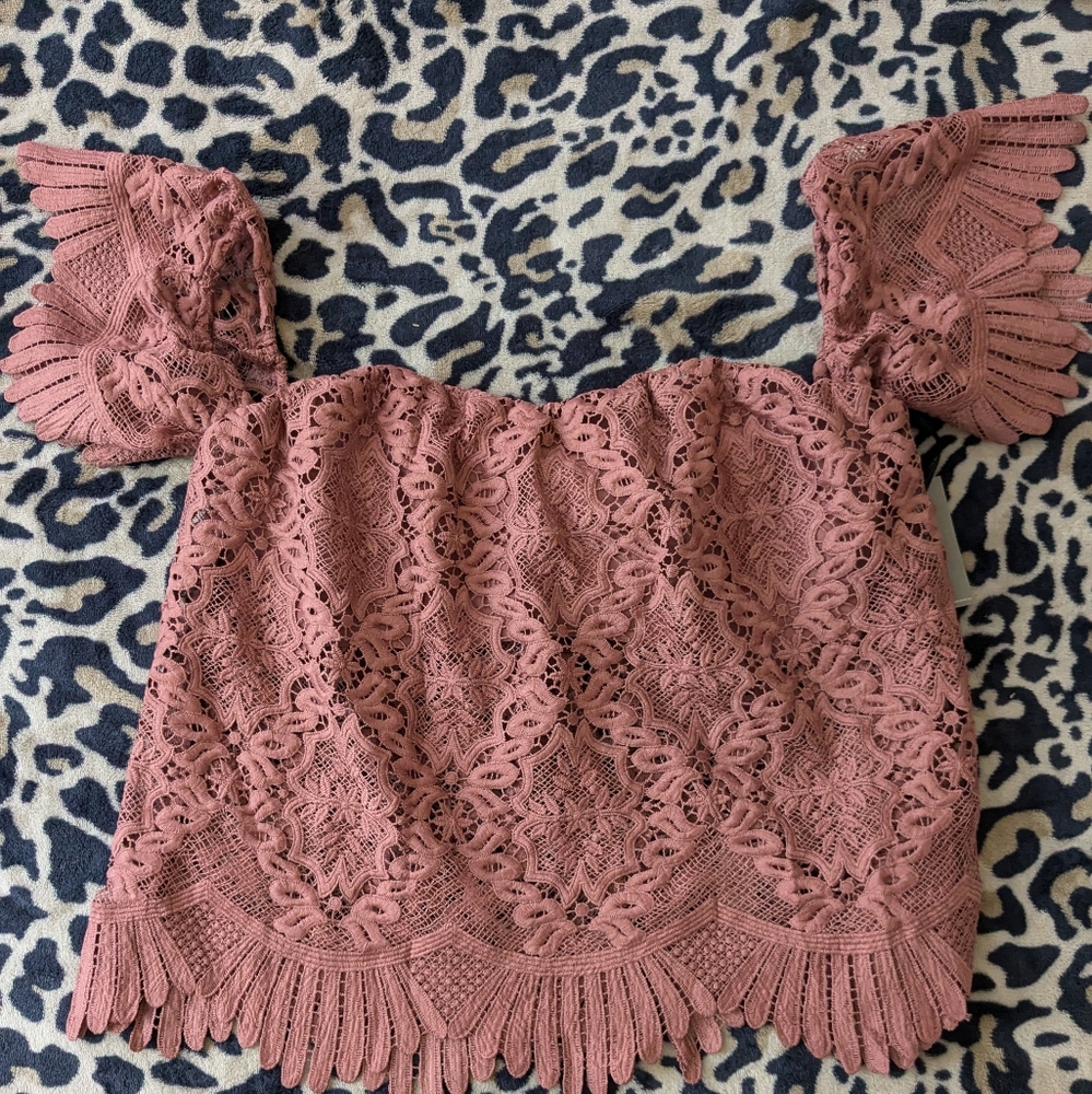 Lovers and Friends Lace Cropped top NWT Size S